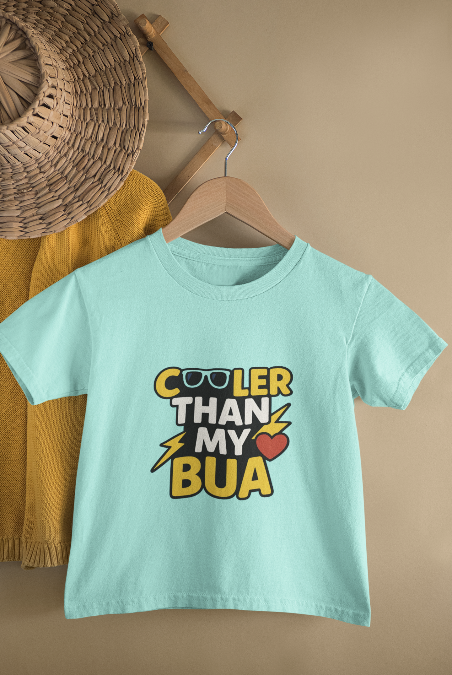 Cooler Than My Bua Kids’ T-Shirt – For the Little Style Icon (Boys)