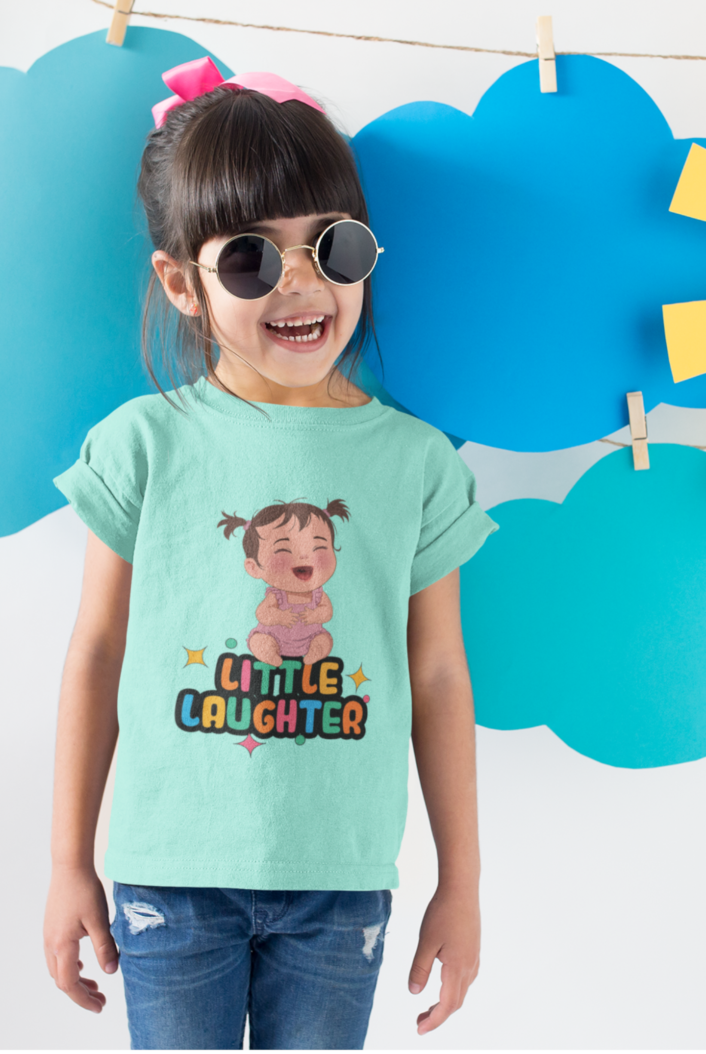 Little Laughter Girls T-Shirt – Cute & Comfy Cotton Tee