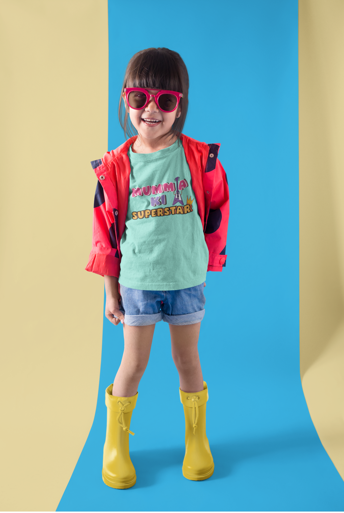 Mumma Ki Superstar – Fun & Comfy T-Shirt for Girls