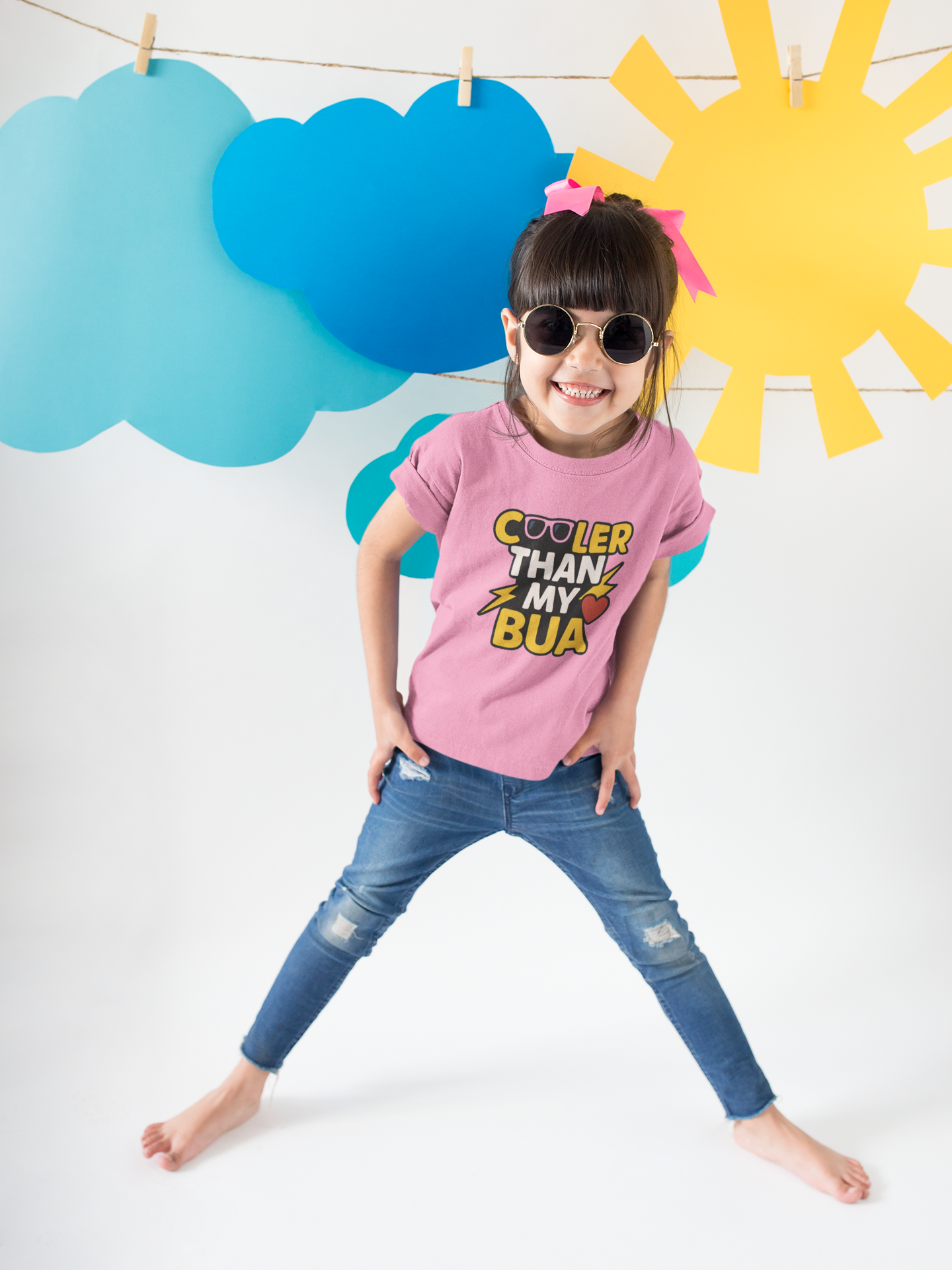 Cooler Than My Bua Kids’ T-Shirt – For the Little Style Icon (Girls)