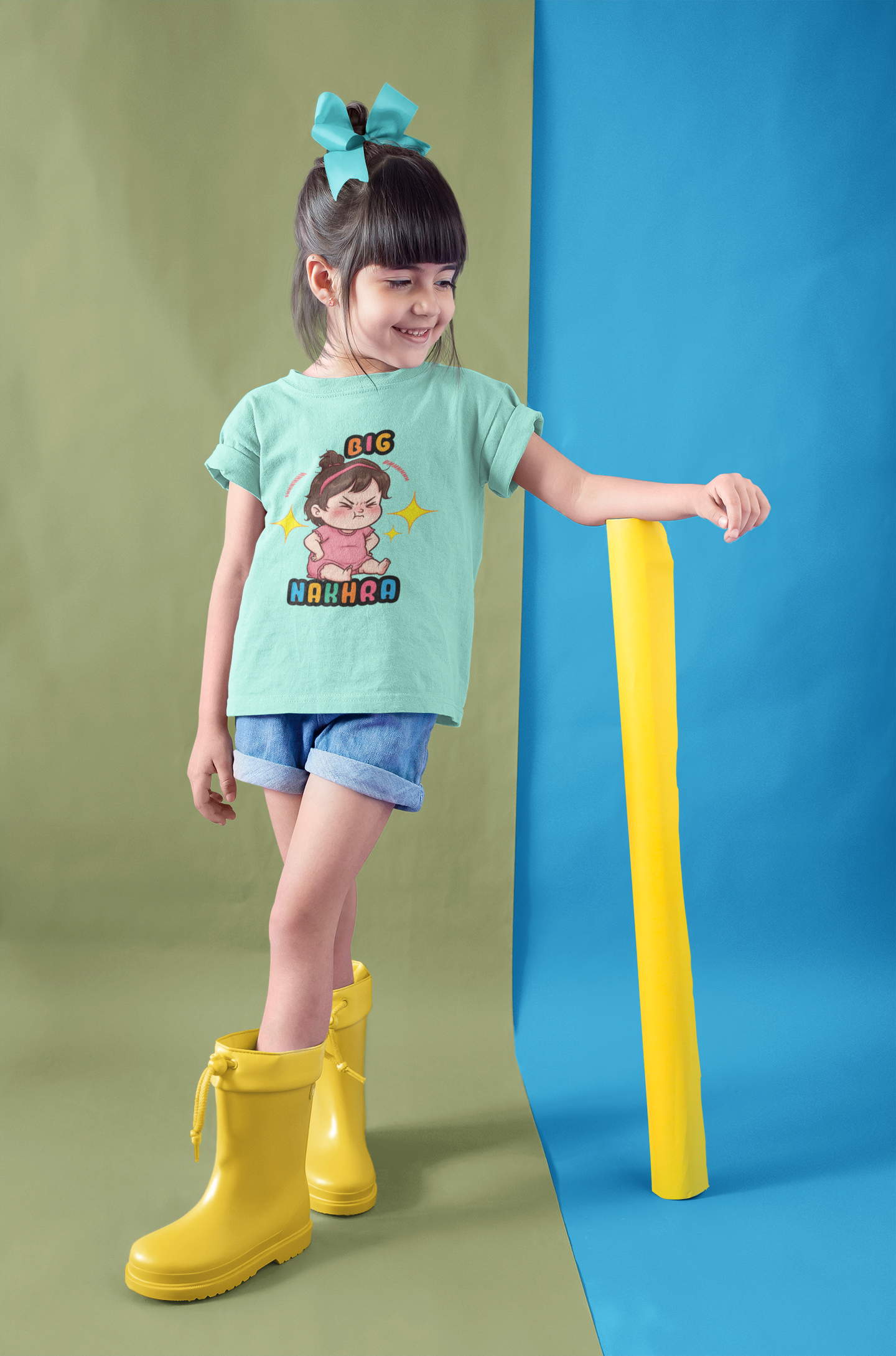 Big Nakhra Girls’ T-Shirt – Style, Sass & Sparkle