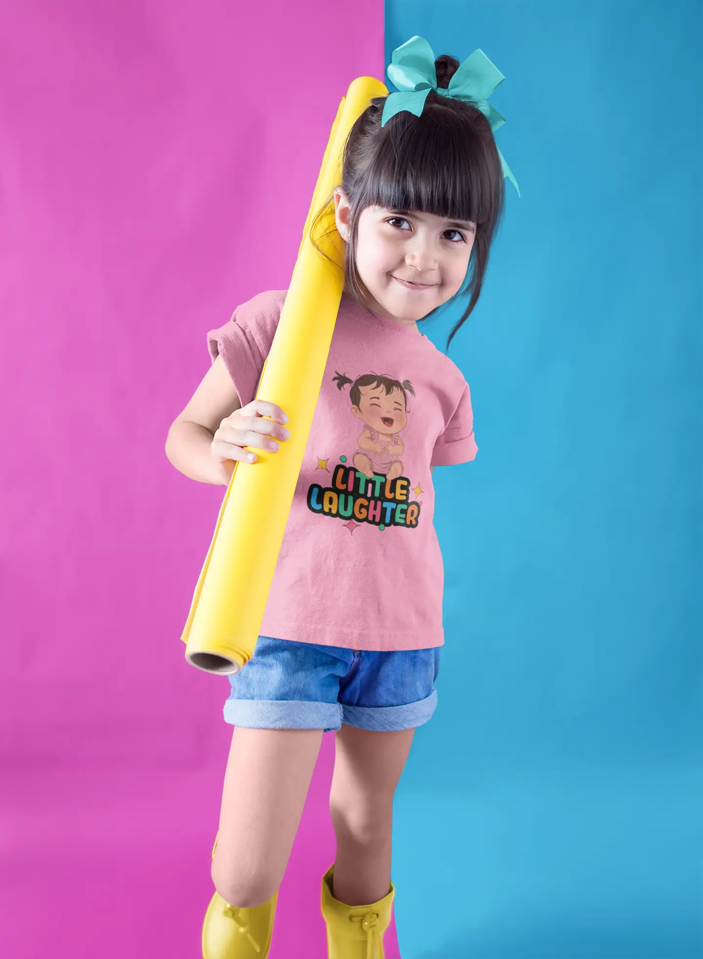 Little Laughter Girls T-Shirt – Cute & Comfy Cotton Tee