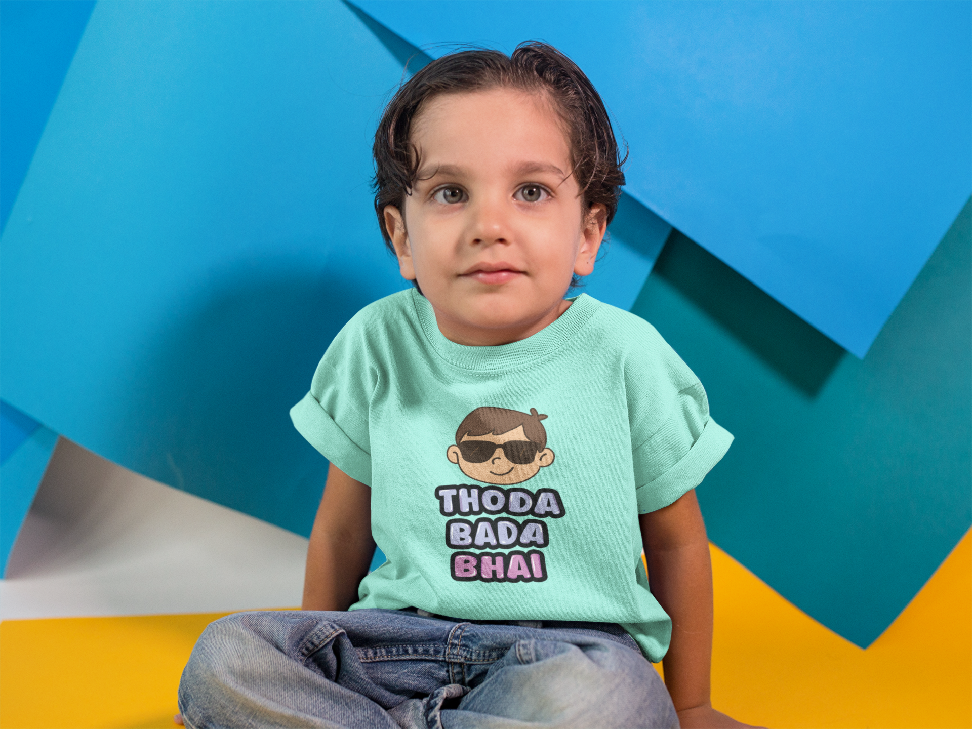 Thoda Bada Bhai Kids T-Shirt – Big Bro Energy! (2–4 Years) (Copy)