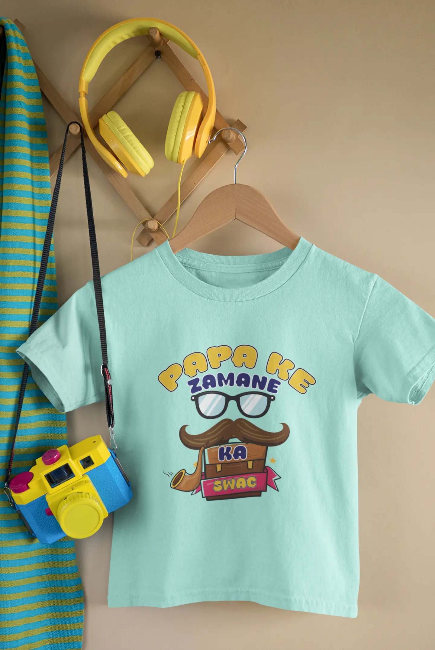 Papa Ke Jamane Ka Swag - Vintage Vibes T-Shirts for kids (unisex)