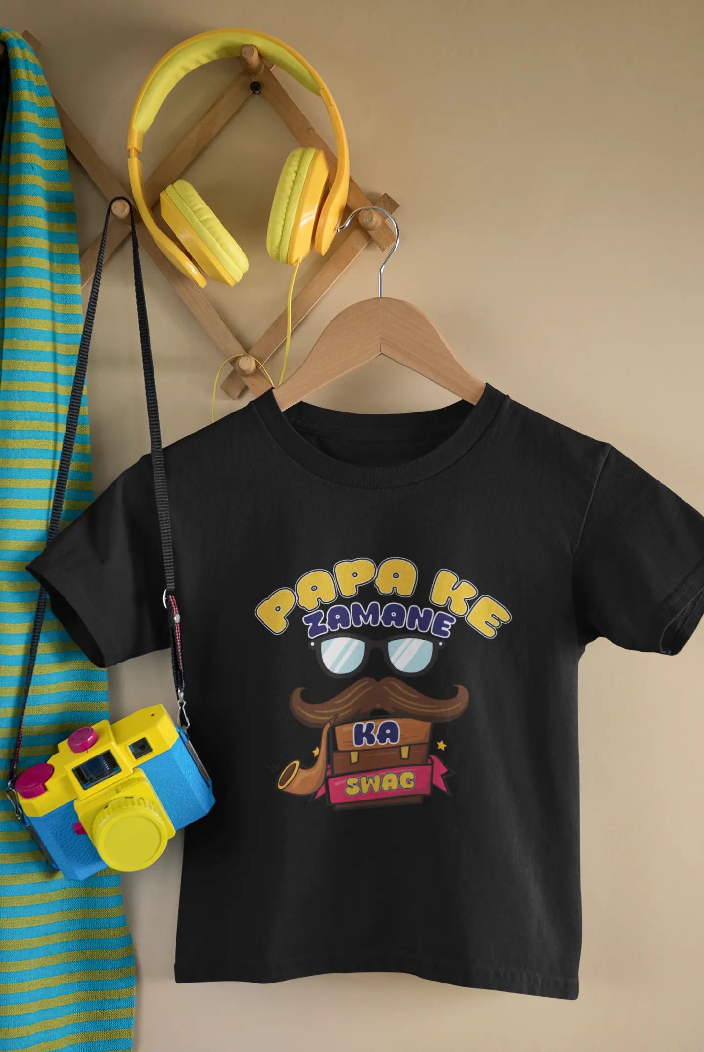 Papa Ke Jamane Ka Swag - Vintage Vibes T-Shirts for kids (unisex)
