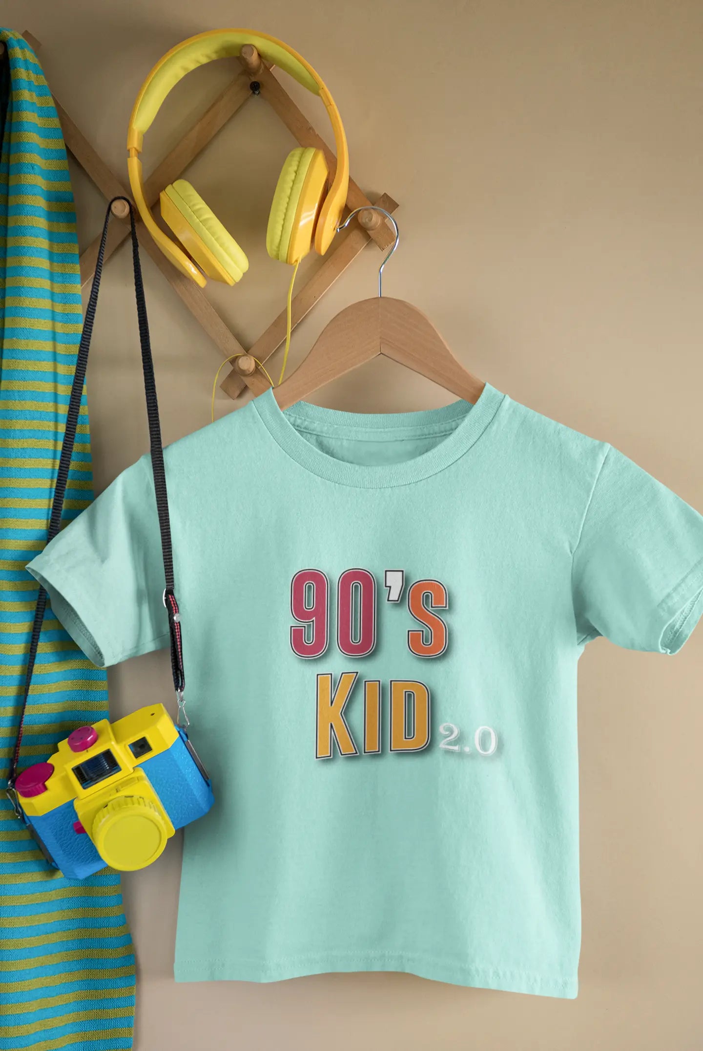 90’s Kid 2.0 – Retro Graphic T-Shirt for Toddlers (2–5 Yrs) (Boy)
