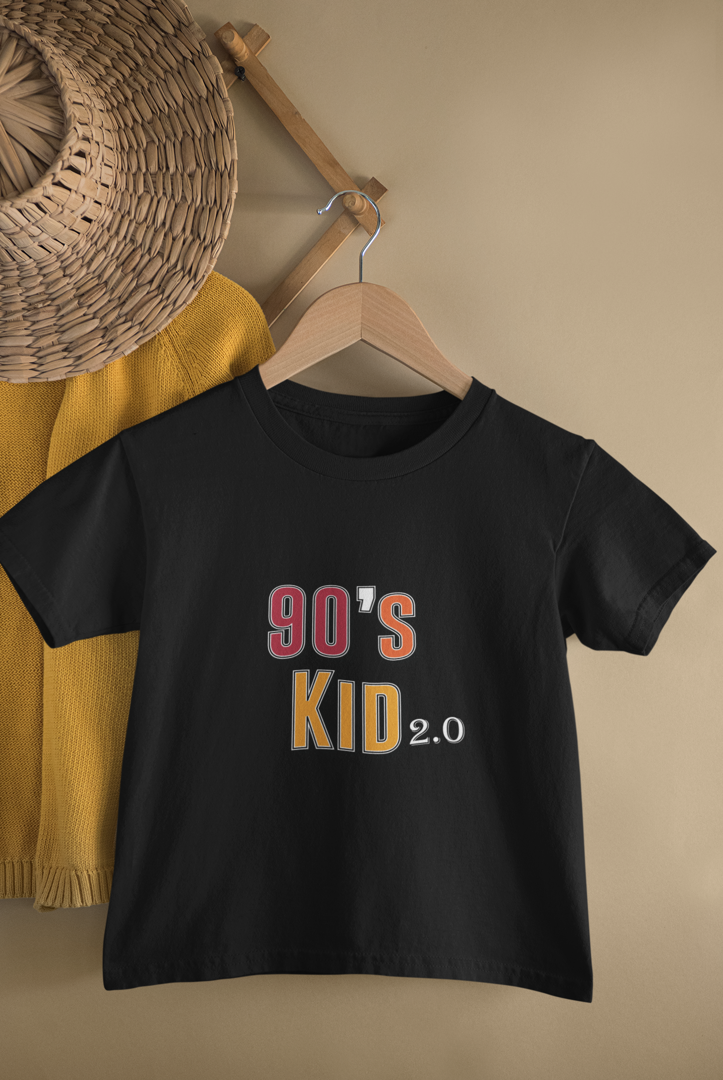90’s Kid 2.0 – Retro Graphic T-Shirt for Toddlers (2–5 Yrs) (Boy)