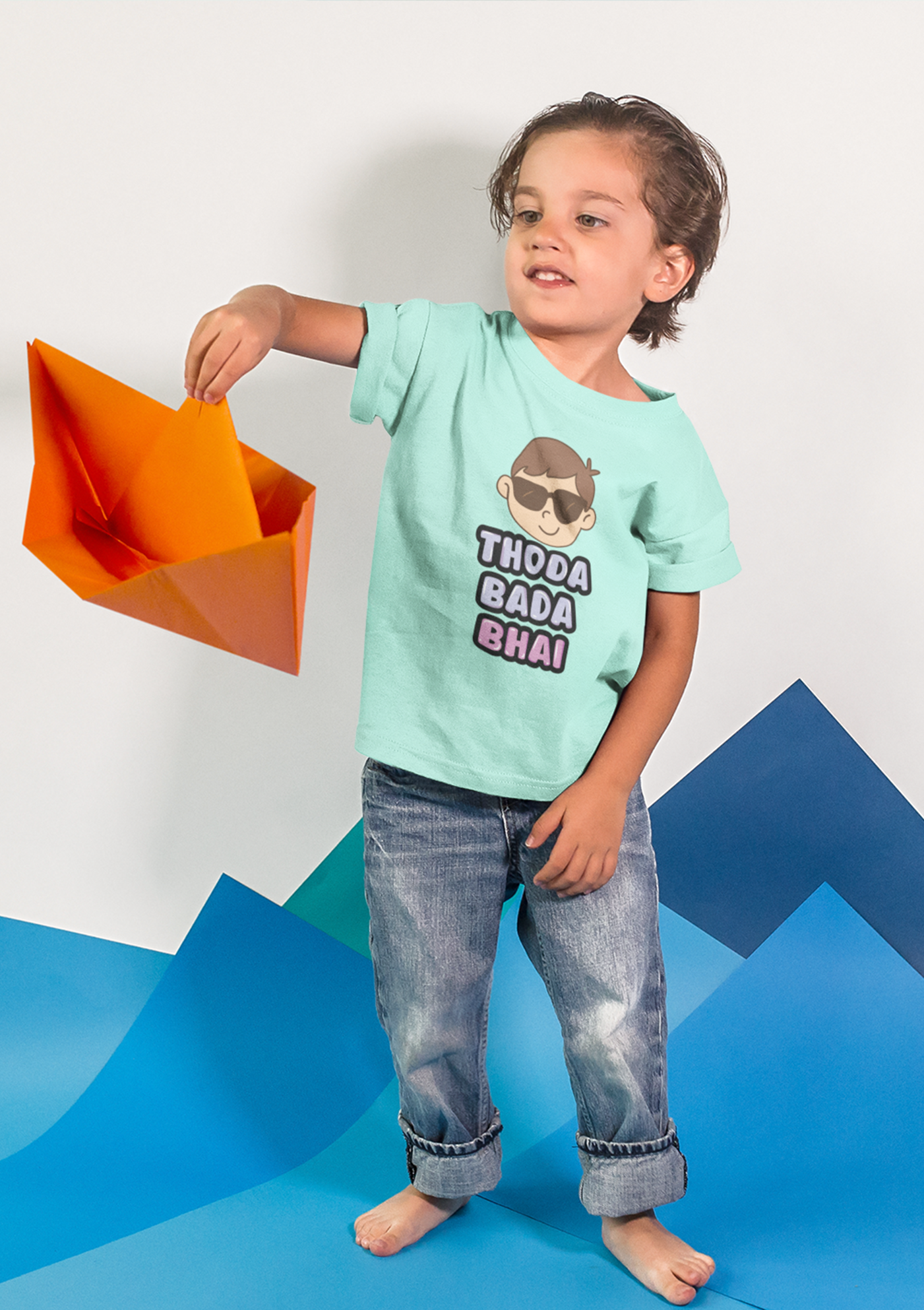 Thoda Bada Bhai Kids T-Shirt – Big Bro Energy! (2–4 Years) (Copy)